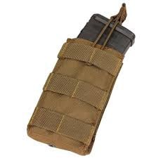 MA18 Einzelner M4/M16-Magazinpouch mit offenem Oberteil – Coyote-Braun