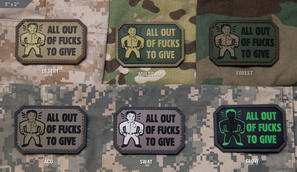 All Out PVC Patch - Swat