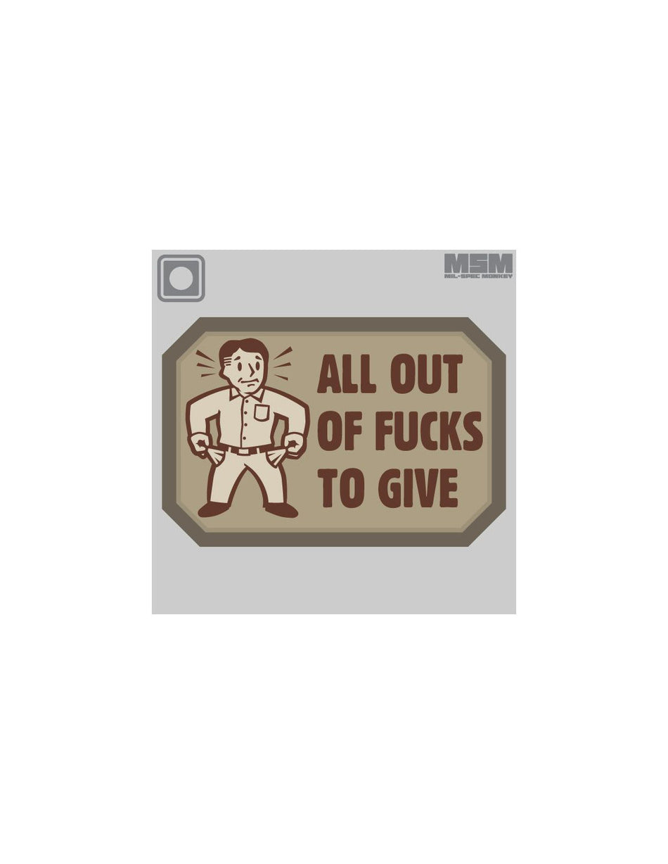 All Out PVC Patch - Swat