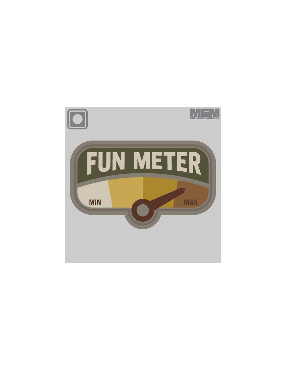 Fun Meter PVC-Aufnäher