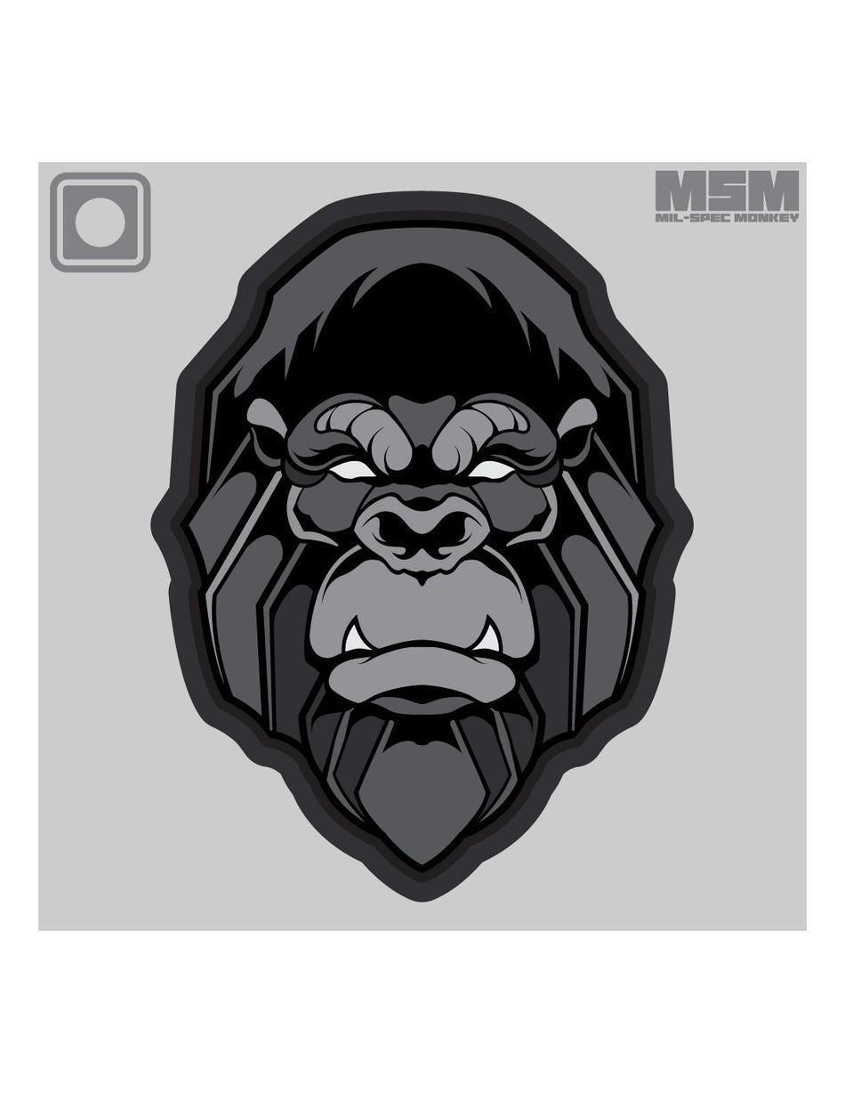 Gorilla Head PVC Patch