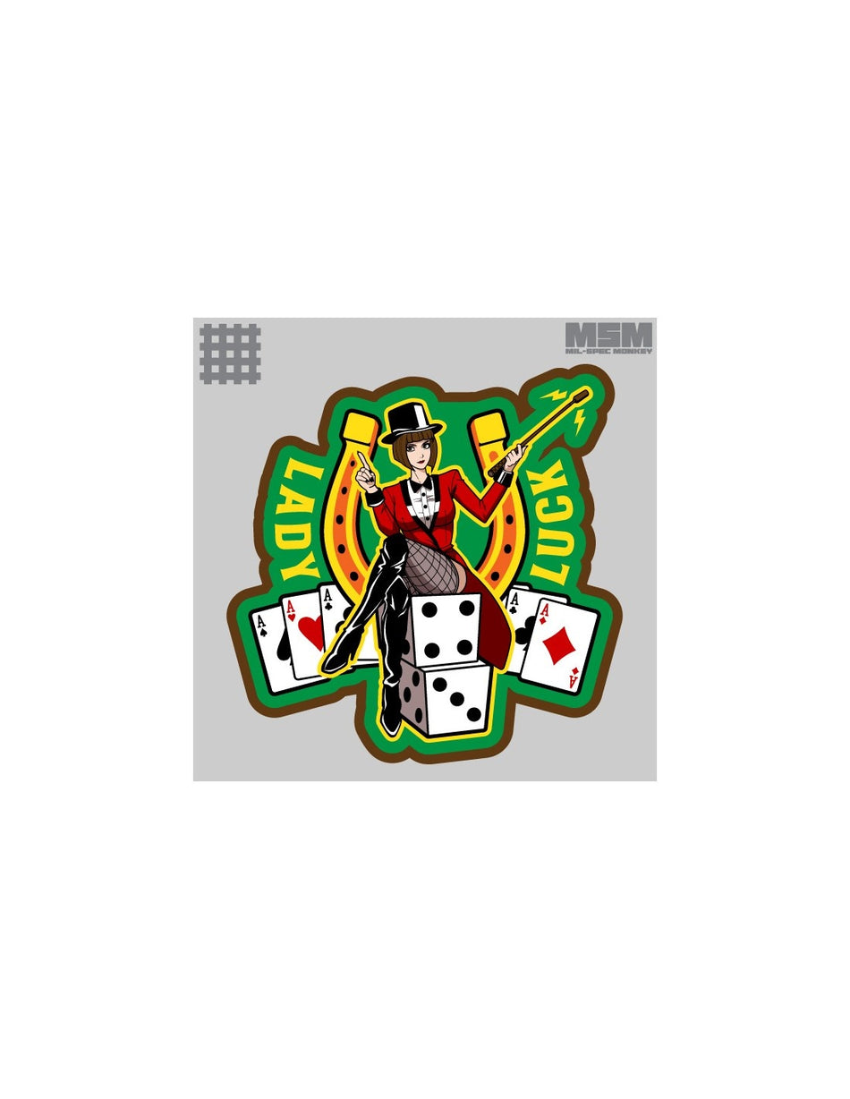 Lady Luck Anime Patch - Full Color
