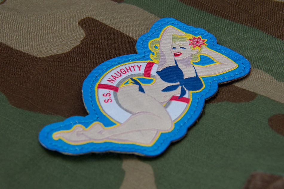 SS Naughty Pinup Patch - Fullcolor