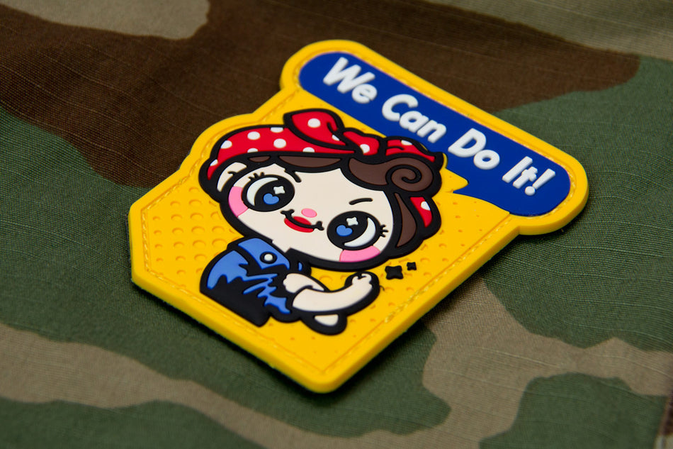 We Can Do it Cute PVC Patch - Fullcolor