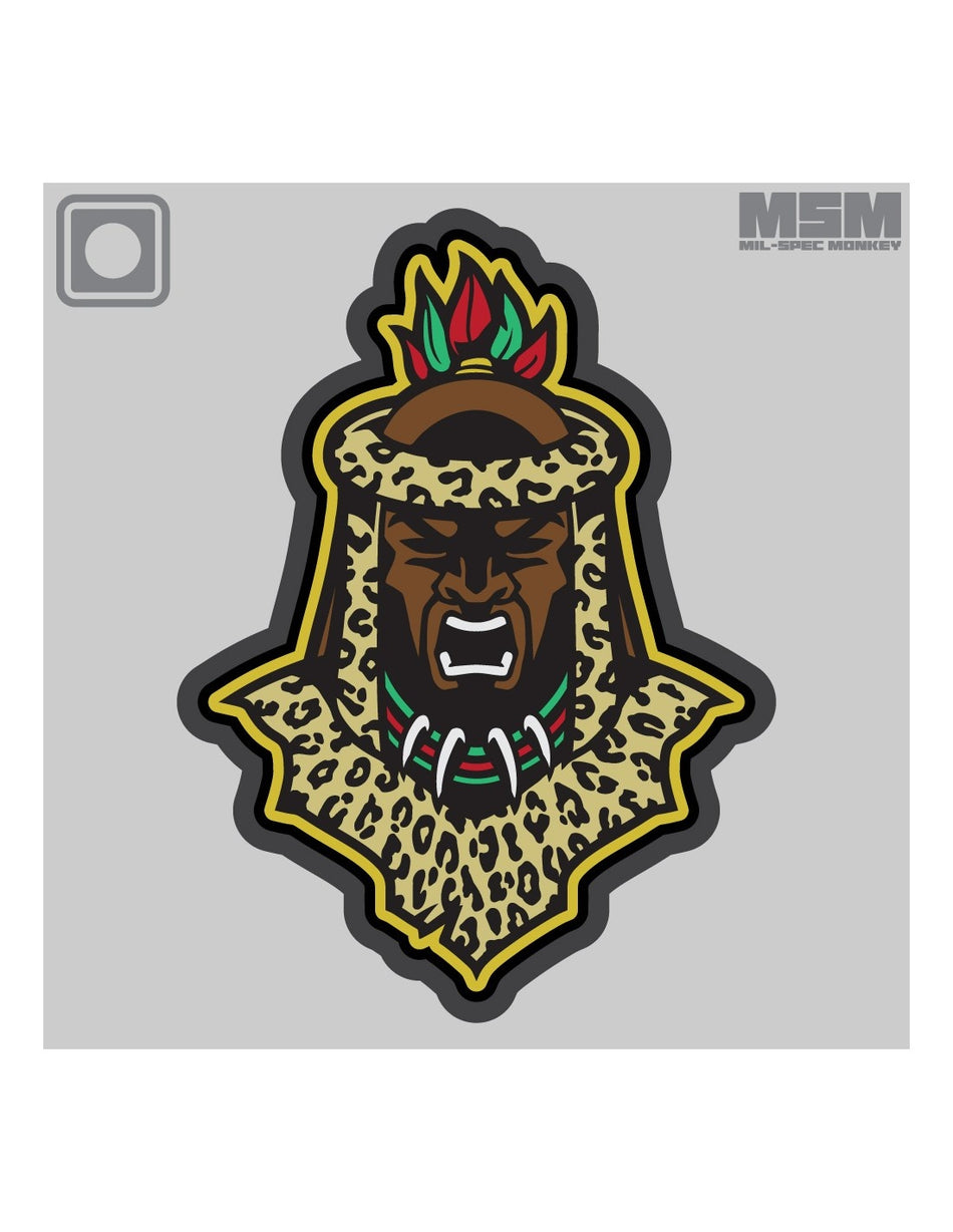 Zulu Warrior Head 1 Patch - Fullcolor