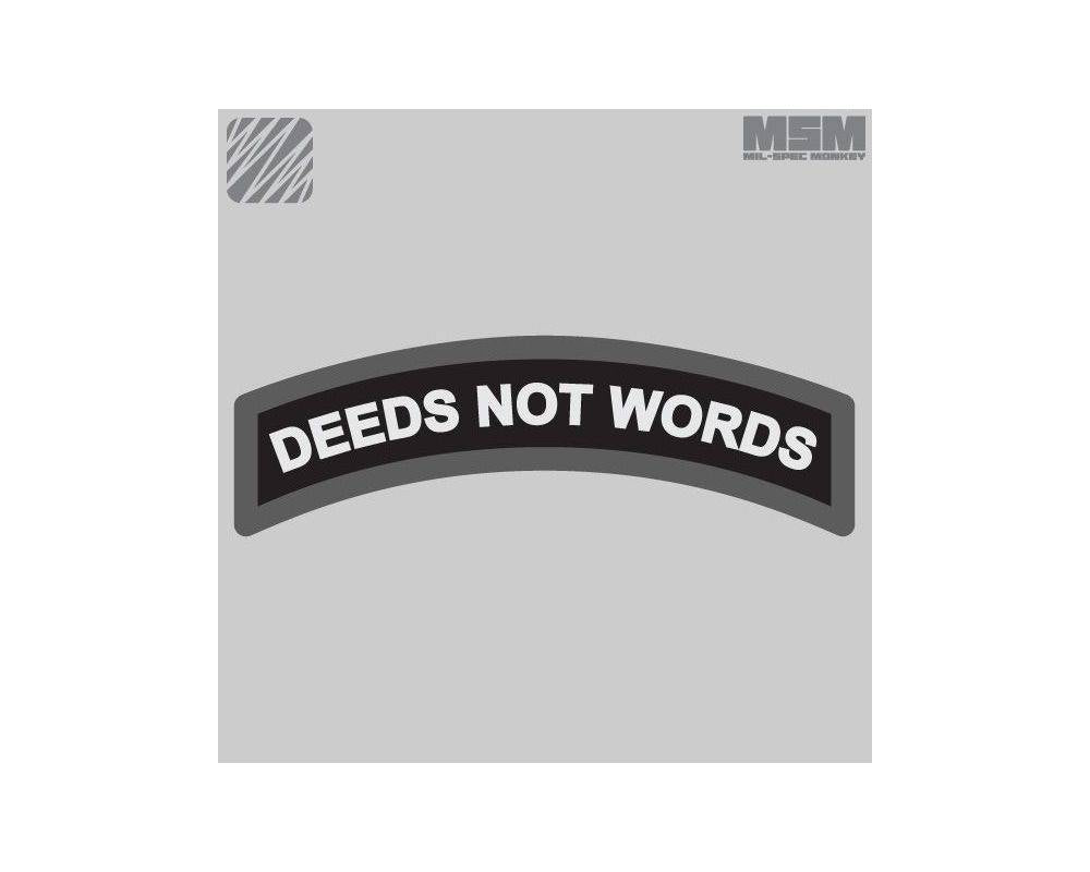 Deeds Not Words patch
