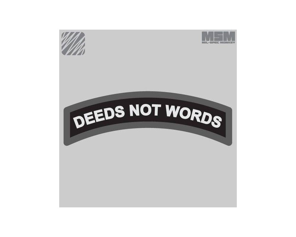 Deeds Not Words patch