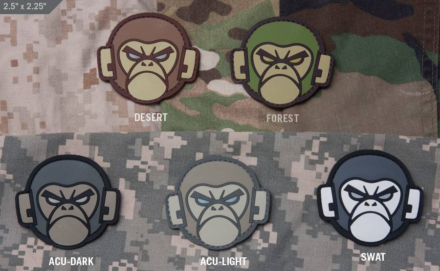 Monkey Head PVC Patch