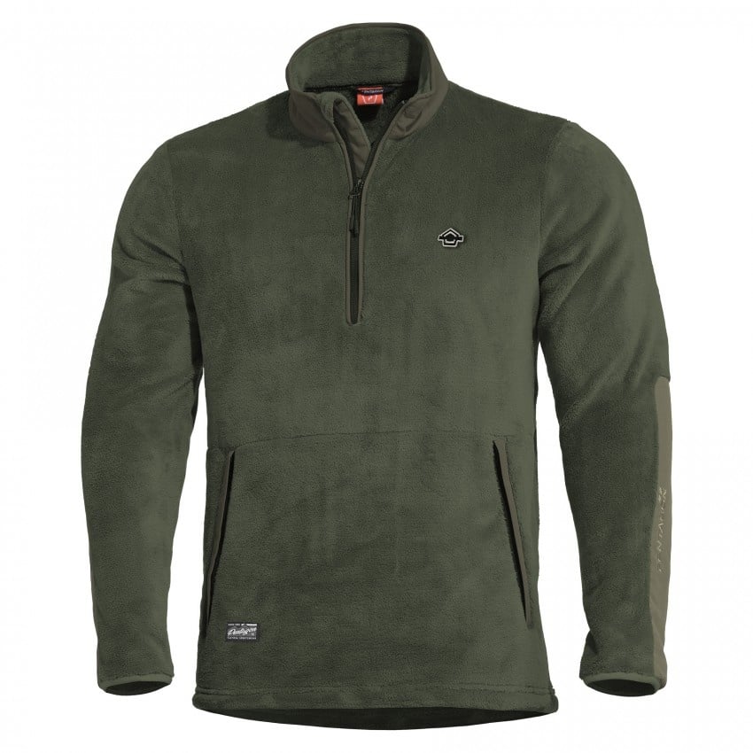 Grizzley 1/2 Fleece Sweater - Camo Green