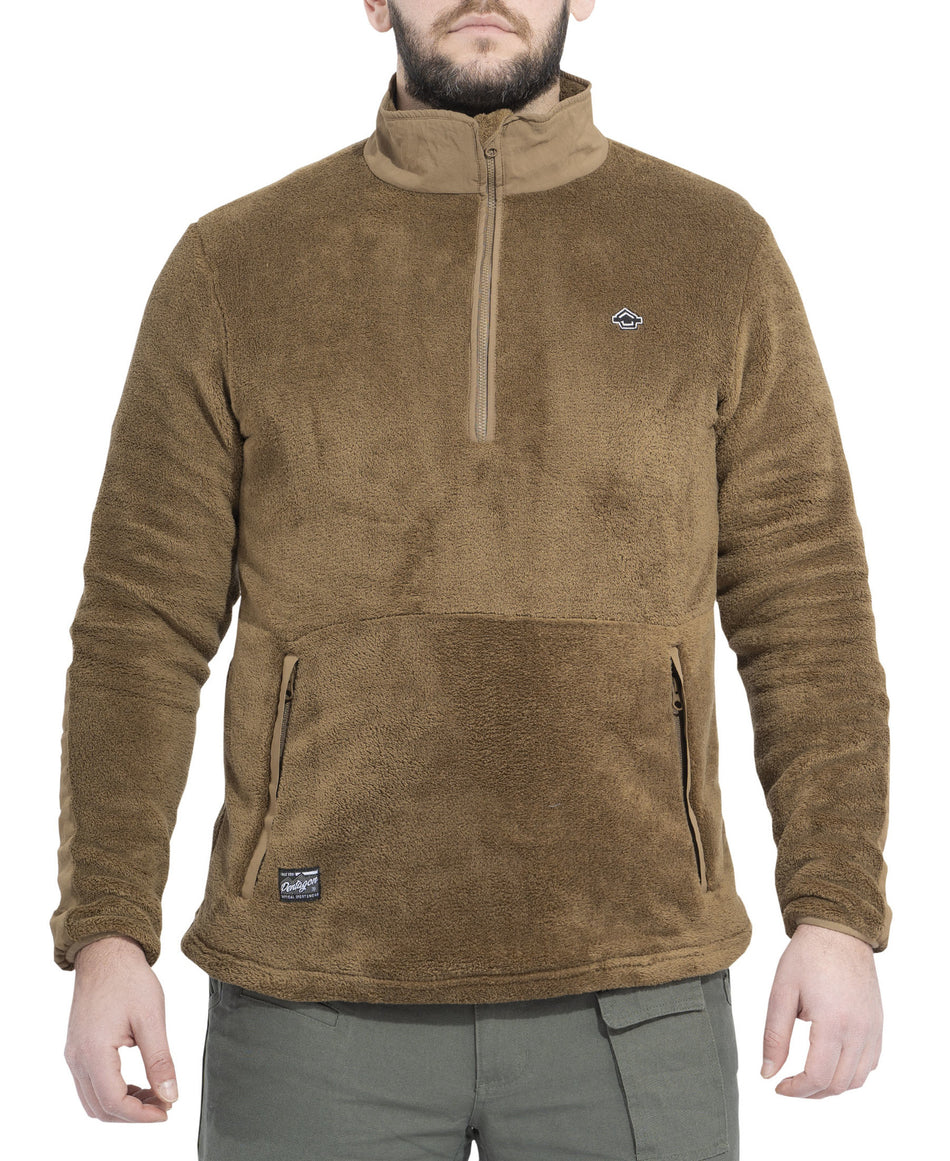Grizzley 1/2 Fleece Sweater - Black
