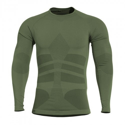 Plexis Activity Long Shirt - Camo Green