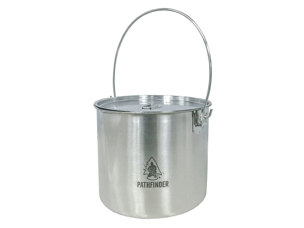 Pathfinder Edelstahl-Buschtopf 3,5 l mit Deckel