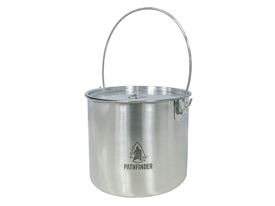 Pathfinder Stainless Steel Bush Pot 3.5L with lid
