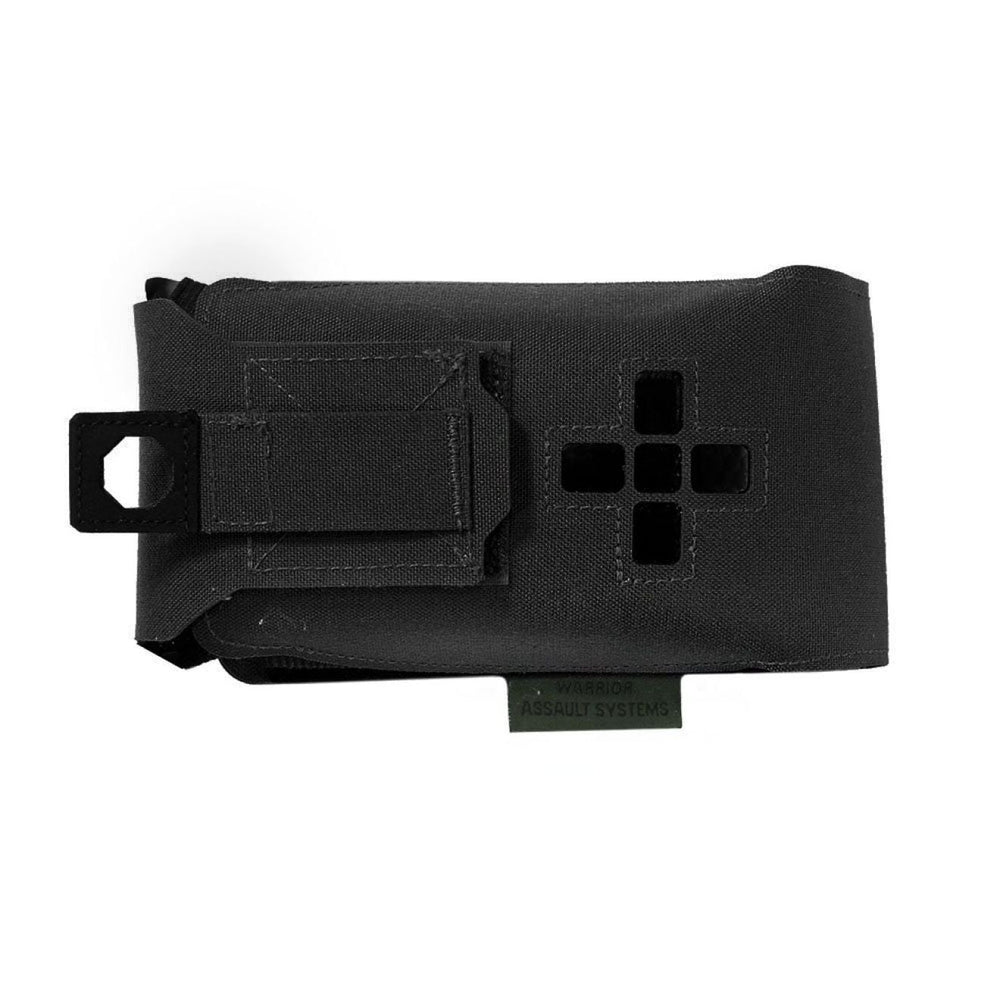 Lasergeschnittene kleine horizontale Tasche für individuelles Erste-Hilfe-Set – Schwarz