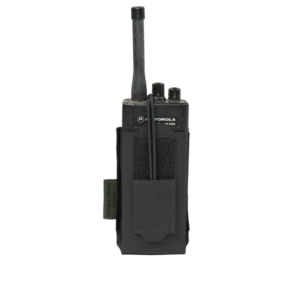 Laser Cut Adjustable Radio Pouch - Black