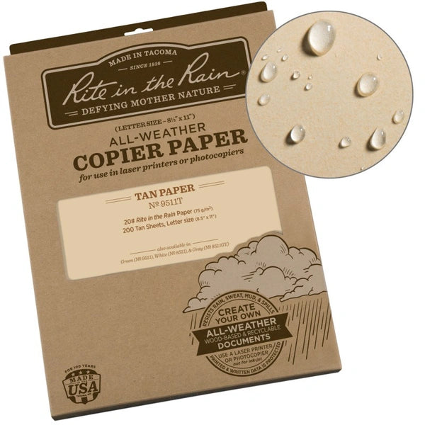 All-Weather Printer Paper 8.5 200 Sheets - Tan