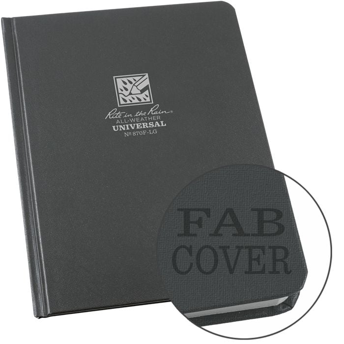 Large Bound Book 15 X 20 cm - Gray