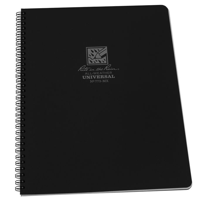 Maxi Side Spiral Notebook 22 X 28cm - Black