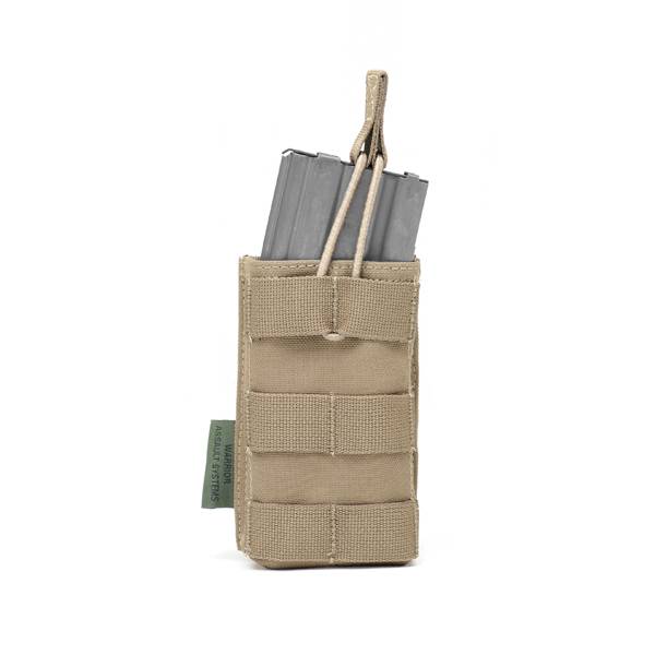 Single Open 5.56 Mag Bungee Retention - Coyote Tan
