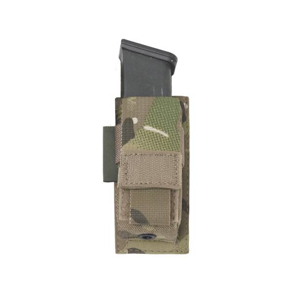 Single 9mm Direct Action Pistol Mag Pouch - MultiCam
