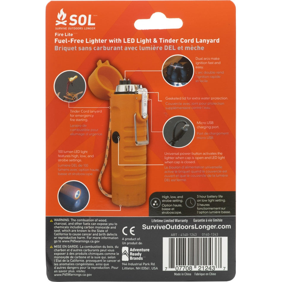 Fire Lite Fuel-Free Lighter - Orange
