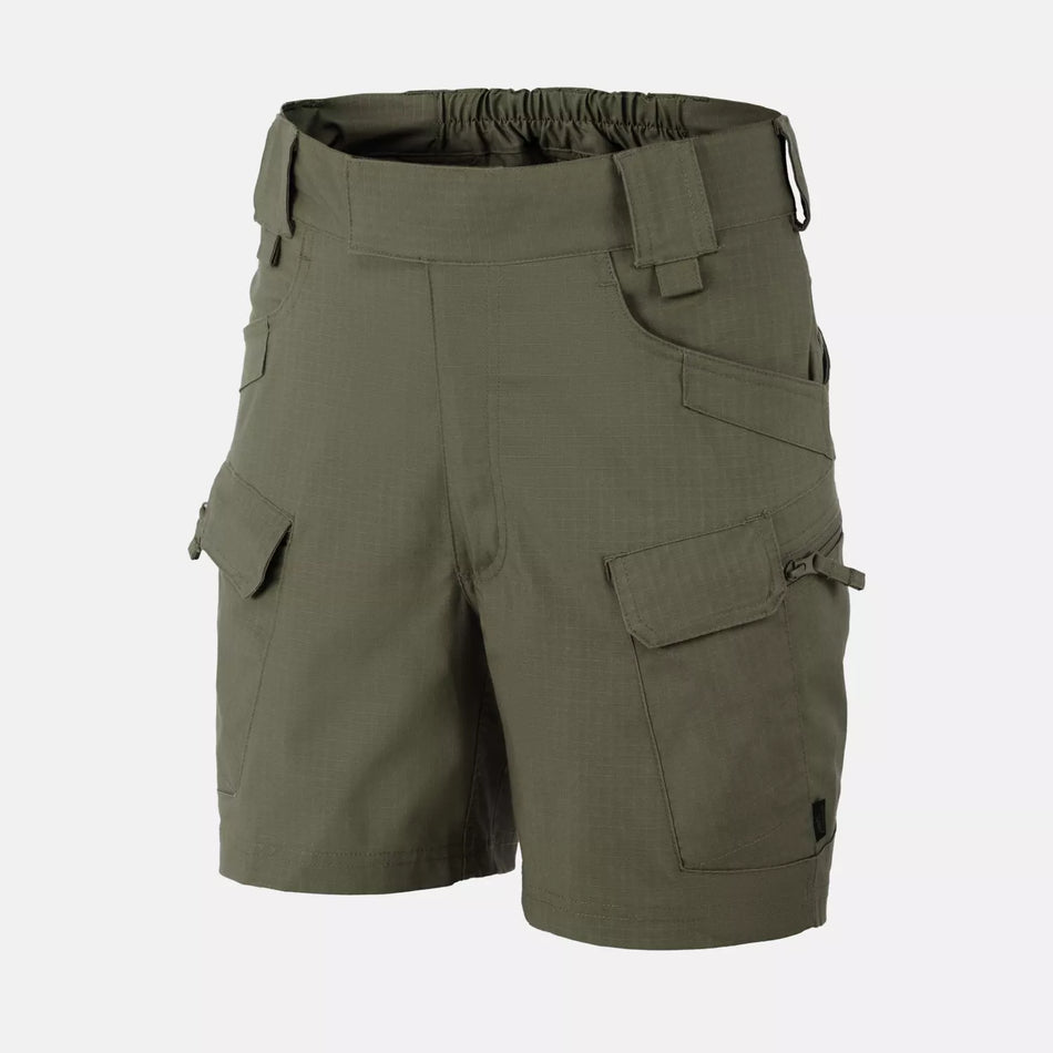 UTS Shorts 6" PolyCotton Stretch Ripstop - Olive Green