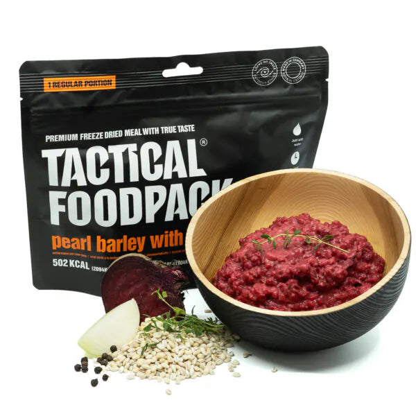 Perlgraupen mit Roter Bete