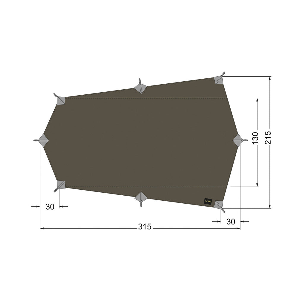Tarp Wing 2LT - Stone Grey Olive