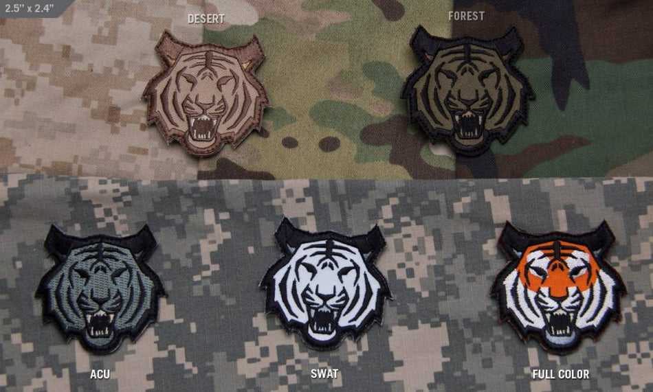 Tiger Head Patch - Full Color