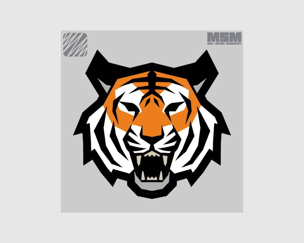 Tiger Head Patch - Full Color