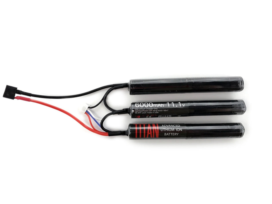 6000mAh 11.1v Crane Nunchuk T-Plug / Deans