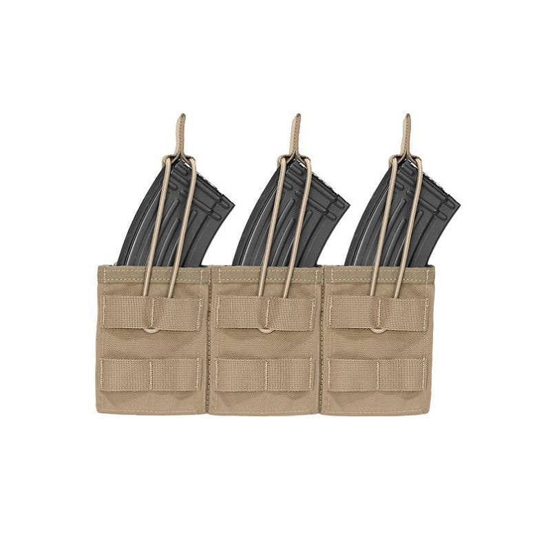 Dreifache offene AK-7,62-Magazintasche – Coyote