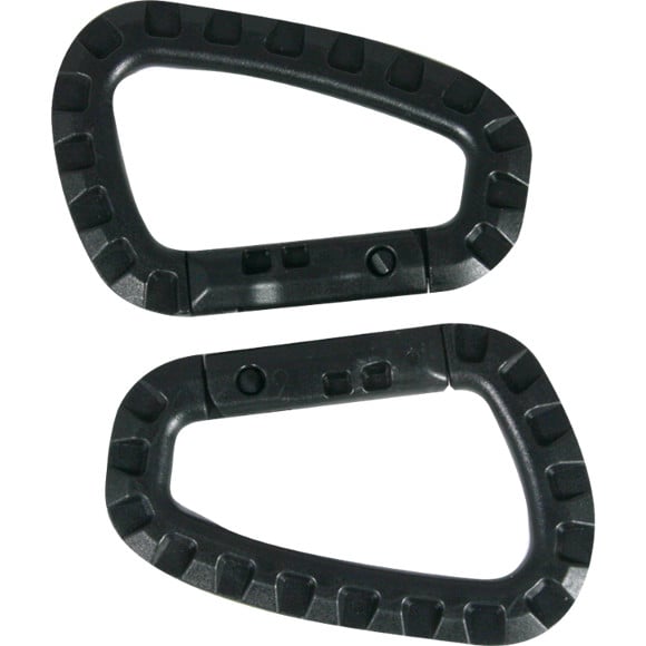 Tactical Carabiner 2 Pieces - Black