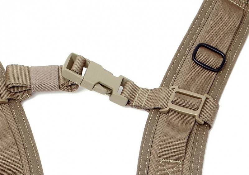 Tragegurt mit Lastaufnahme / flaches Profil – Coyote Tan