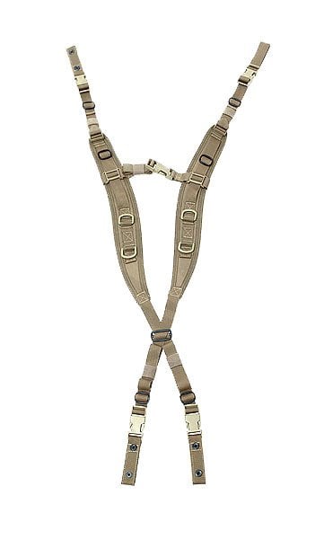 Tragegurt mit Lastaufnahme / flaches Profil – Coyote Tan