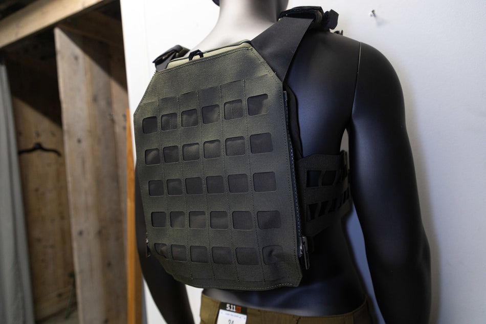 Laser Cut Assaulters Back Panel - Ranger Green