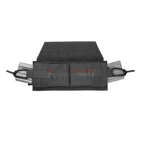 Horizontale Magazintasche mit Klettverschluss – Schwarz