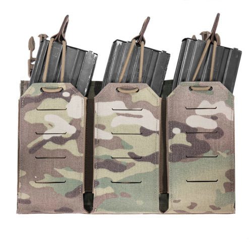 Laser Cut Detachable Triple Bungee 5.56 Panel - Multicam