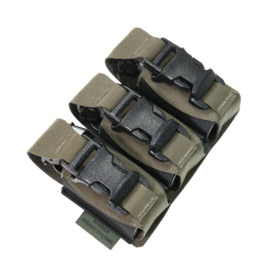 Laser Cut Dreifach-40-mm-Flashbang-Pouch – Ranger Green