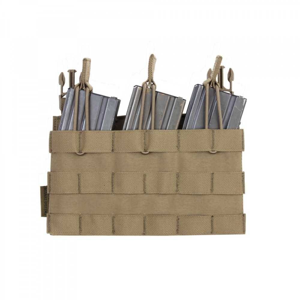 Removable Triple MOLLE Open Pouch for RPC - Coyote Tan