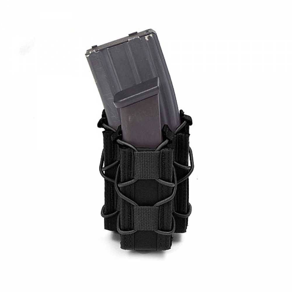 Single Quick Mag with Single Pistol Pouch - Black