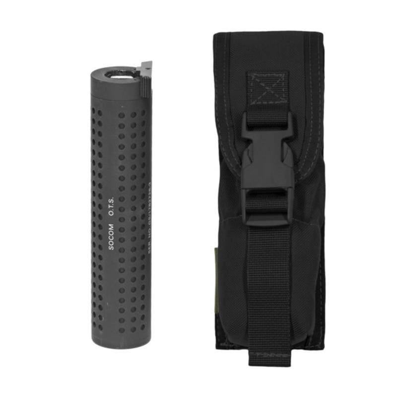 Große Taschenlampen-/Schalldämpfer-Pouch – Schwarz