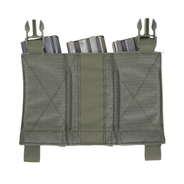 Detachable Triple Elastic Molle Pouch – Ranger Green