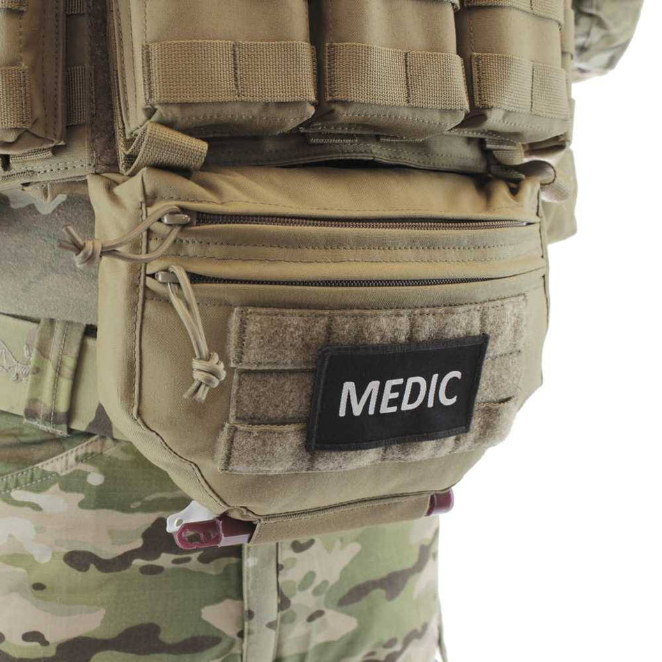 Drop Down Velcro Utility Pouch - Coyote Tan