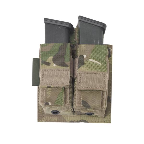 Elite OPS Direct Action Double 9mm Pistol Pouch - MultiCam