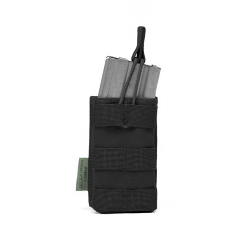 Single Open 5.56 Mag Bungee Retention - Black