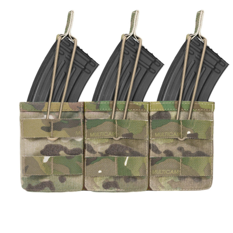 Triple Open AK 7.62 Mag Pouch - MultiCam