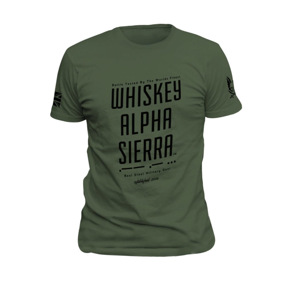 Whisky Alpha Sierra T-Shirt – Olivgrün