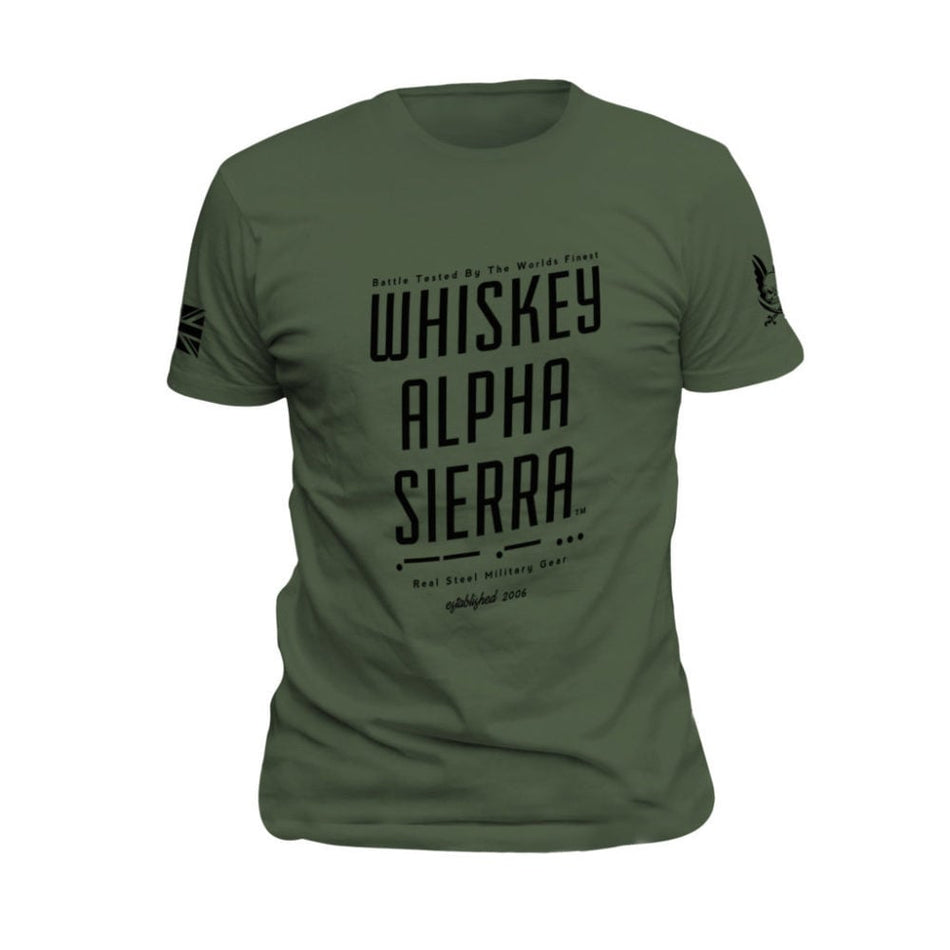Whisky Alpha Sierra T-Shirt - Olive Drab