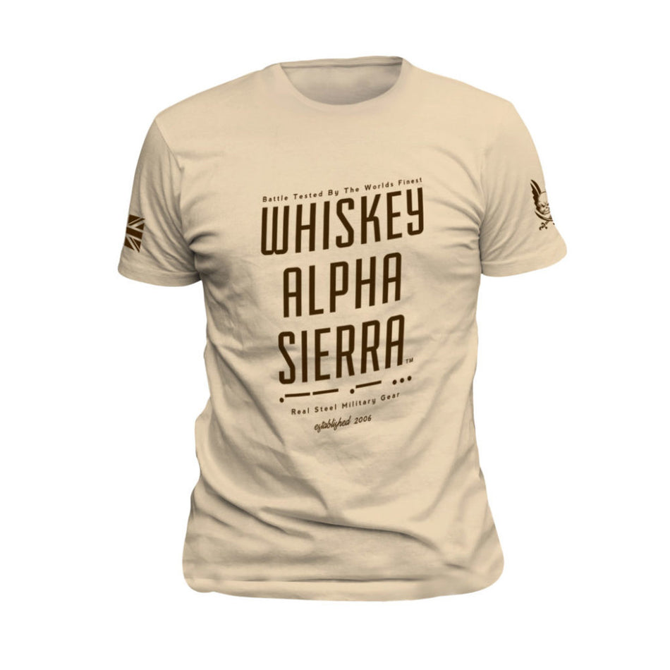Whisky Alpha Sierra T-Shirt - Coyote Tan